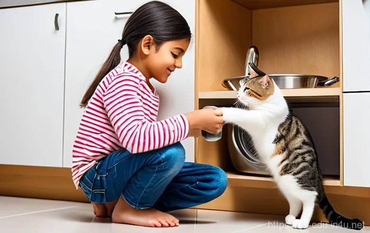 어린이 반려동물 교육 - **Prompt: First Playtime Adventures**
    A bright, cheerful scene featuring a child, approximately ...