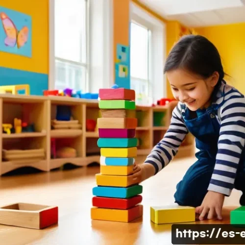 어린이 커리큘럼 - **Prompt:** A vibrant and inviting early childhood classroom, bathed in soft, natural light streamin...